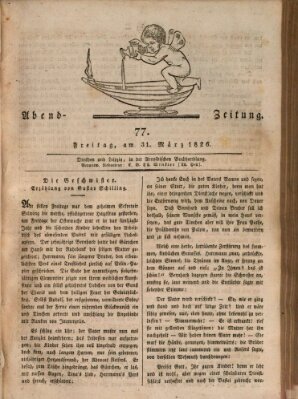 Abend-Zeitung Freitag 31. März 1826