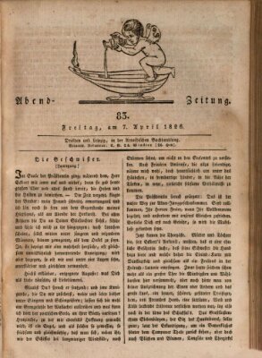 Abend-Zeitung Freitag 7. April 1826