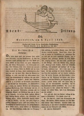 Abend-Zeitung Samstag 8. April 1826