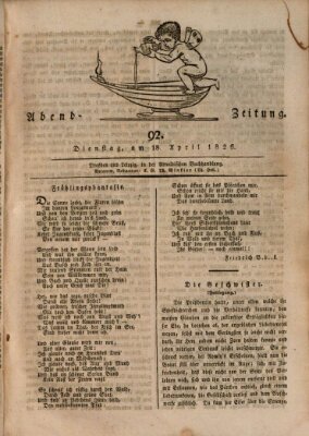 Abend-Zeitung Dienstag 18. April 1826