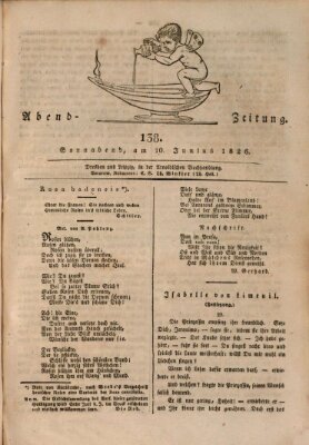 Abend-Zeitung Samstag 10. Juni 1826