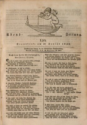 Abend-Zeitung Samstag 24. Juni 1826