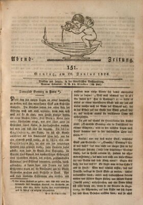 Abend-Zeitung Montag 26. Juni 1826