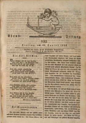 Abend-Zeitung Freitag 30. Juni 1826