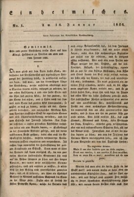 Abend-Zeitung Montag 16. Januar 1826