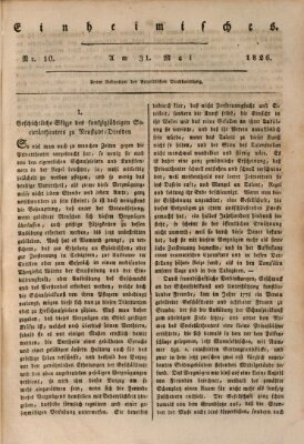 Abend-Zeitung Mittwoch 31. Mai 1826