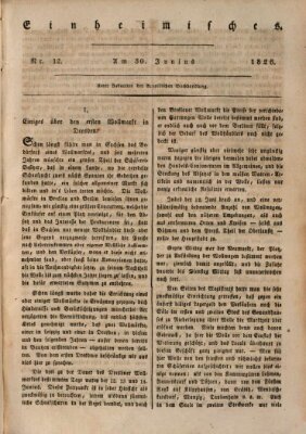 Abend-Zeitung Freitag 30. Juni 1826