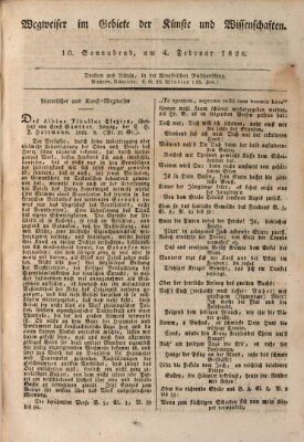 Abend-Zeitung Samstag 4. Februar 1826