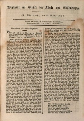 Abend-Zeitung Mittwoch 22. März 1826