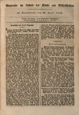 Abend-Zeitung Samstag 22. April 1826