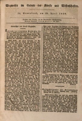 Abend-Zeitung Samstag 29. April 1826