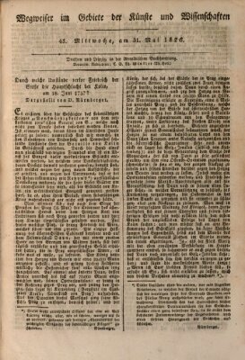 Abend-Zeitung Mittwoch 31. Mai 1826