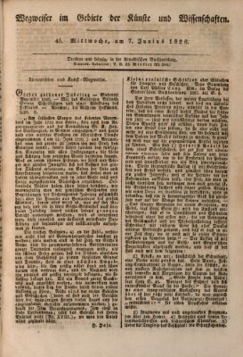 Abend-Zeitung Mittwoch 7. Juni 1826