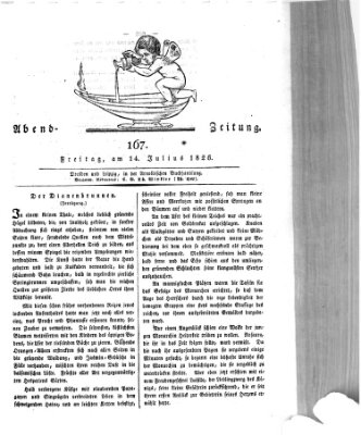 Abend-Zeitung Freitag 14. Juli 1826