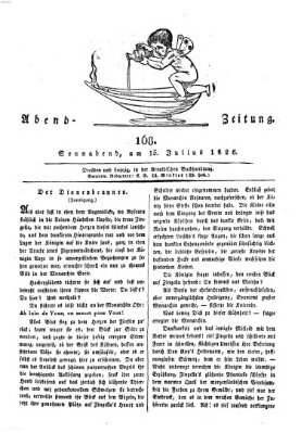 Abend-Zeitung Samstag 15. Juli 1826