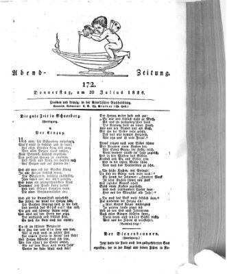 Abend-Zeitung Donnerstag 20. Juli 1826