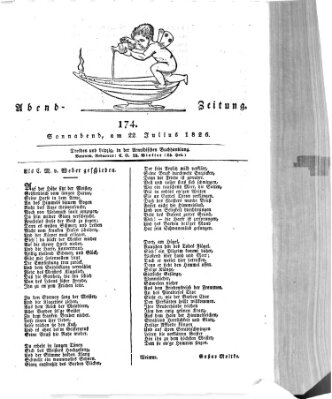 Abend-Zeitung Samstag 22. Juli 1826