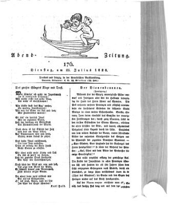 Abend-Zeitung Dienstag 25. Juli 1826