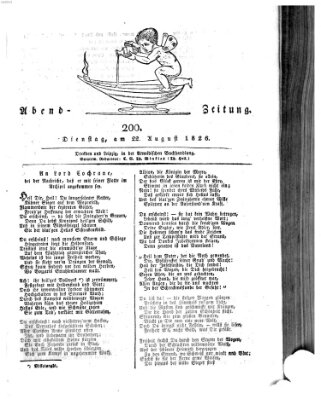 Abend-Zeitung Dienstag 22. August 1826