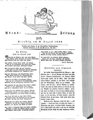 Abend-Zeitung Dienstag 29. August 1826