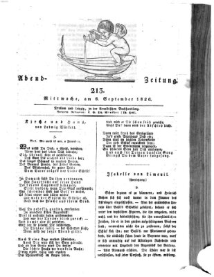 Abend-Zeitung Mittwoch 6. September 1826