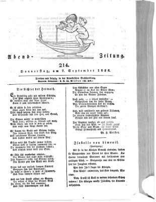 Abend-Zeitung Donnerstag 7. September 1826