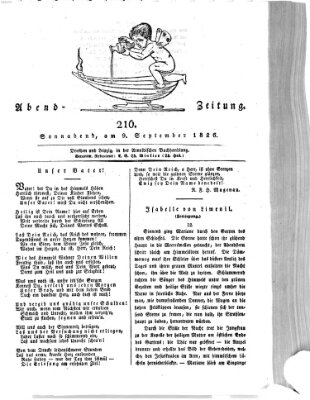 Abend-Zeitung Samstag 9. September 1826