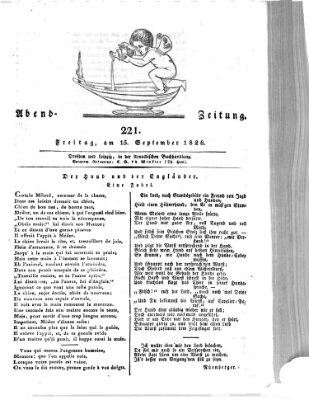 Abend-Zeitung Freitag 15. September 1826