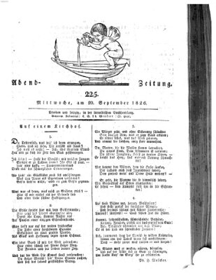 Abend-Zeitung Mittwoch 20. September 1826