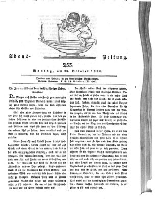 Abend-Zeitung Montag 23. Oktober 1826