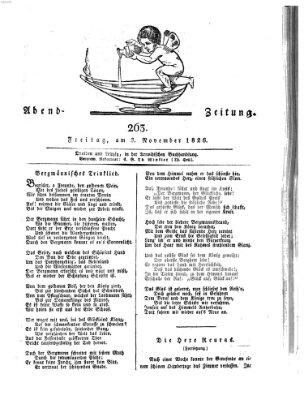 Abend-Zeitung Freitag 3. November 1826