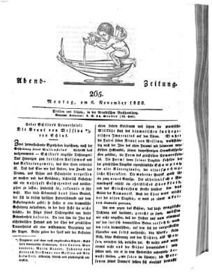 Abend-Zeitung Montag 6. November 1826