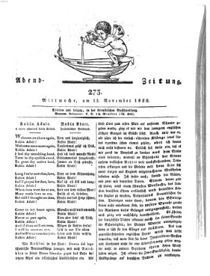 Abend-Zeitung Mittwoch 15. November 1826