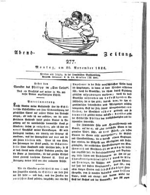 Abend-Zeitung Montag 20. November 1826