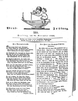 Abend-Zeitung Freitag 24. November 1826