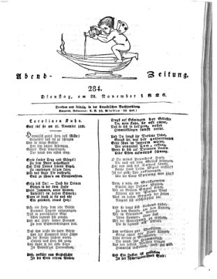 Abend-Zeitung Dienstag 28. November 1826