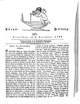 Abend-Zeitung Donnerstag 30. November 1826