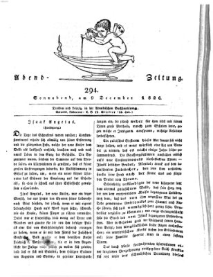 Abend-Zeitung Samstag 9. Dezember 1826