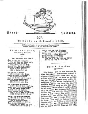 Abend-Zeitung Mittwoch 13. Dezember 1826