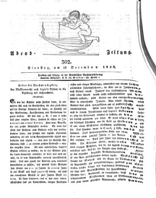 Abend-Zeitung Dienstag 19. Dezember 1826