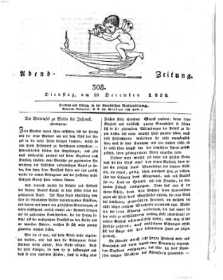 Abend-Zeitung Dienstag 26. Dezember 1826