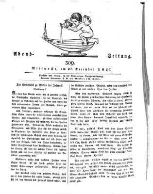 Abend-Zeitung Mittwoch 27. Dezember 1826