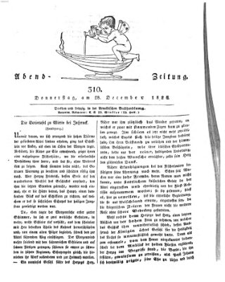 Abend-Zeitung Donnerstag 28. Dezember 1826