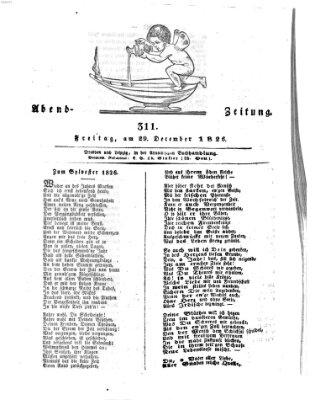 Abend-Zeitung Freitag 29. Dezember 1826