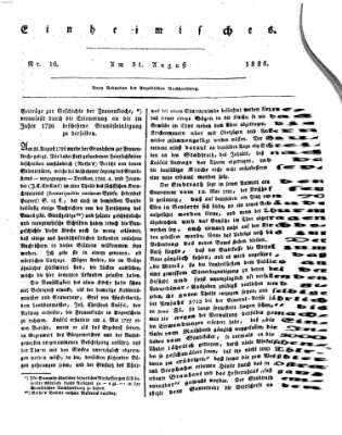 Abend-Zeitung Donnerstag 31. August 1826