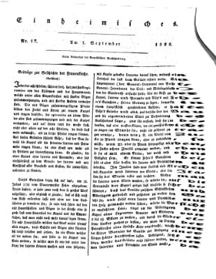 Abend-Zeitung Freitag 1. September 1826