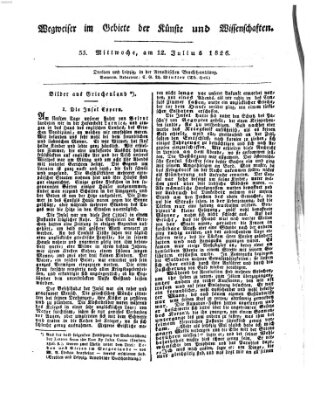 Abend-Zeitung Mittwoch 12. Juli 1826