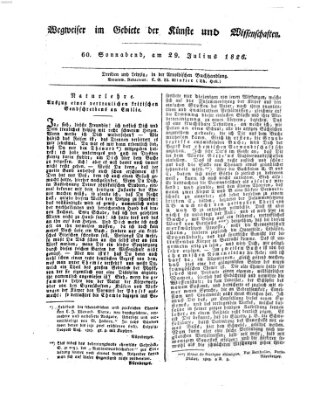 Abend-Zeitung Samstag 29. Juli 1826