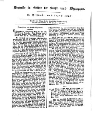 Abend-Zeitung Mittwoch 9. August 1826