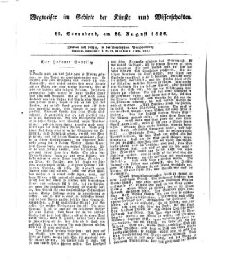 Abend-Zeitung Samstag 26. August 1826